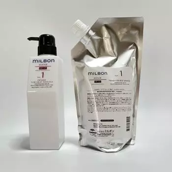 Milbon Repair Heat Primer для термического повреждения 600 г Treatment Global Milbon Salon Treatment Refill Milbon No.1