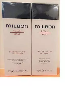 Milbon REPAIR HEAT Восстанавливающий термозащитный шампунь по 500 мл каждый