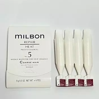 Milbon Repair Heat Weekly Booster C Course Hair 9g x 4 Hair Mask Salon Treatment System Treatment No.5