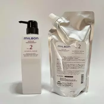 Milbon Repair Внутренний ремонт 600 г Лечение Глобальный Milbon Салонный уход Сменный блок Milbon № 2