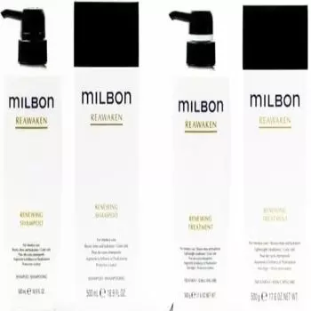 Milbon Восстанавливающий шампунь 500 мл Global Milbon Reawaken набор из 2 бутылок Milbon LSC [Набор продуктов] &