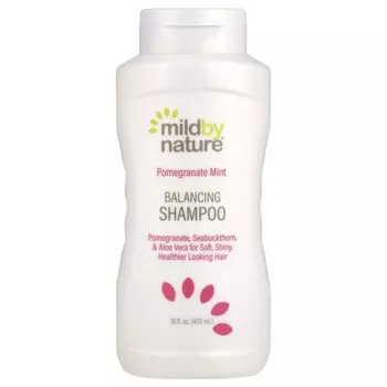 Mild By Nature, Балансирующий шампунь с гранатом и мятой, 16 жидких унций (473 мл)
