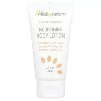 Mild By Nature, Nourishing Body Lotion, Coconut Bergamot, 2.5 fl oz (74 ml)