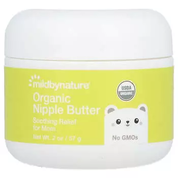 Mild By Nature, Органическое масло для сосков, 2 унции (57 г)