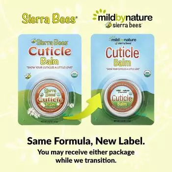 Mild By Nature, Sierra Bees™, Cuticle Care Balm, Geranium, Orange, and Lemongrass, 0.6 oz (17 g)