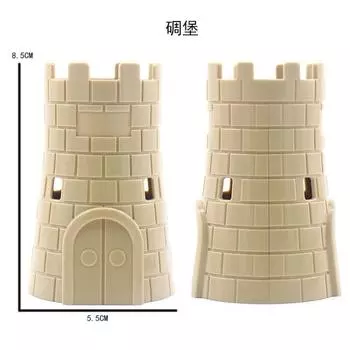 Military Building Block Doll Accessories Bunker Landscaping Scene With Children S Toys Assembled Building Block