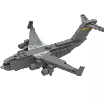 Military Series Aircraft Building Block C-17 Strategic Tactical Transport Aircraft Model Assembly Toy Compatible