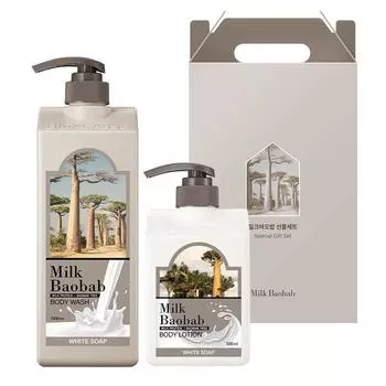 Milk Baobab Body 2-piece gift set White Soap Fragrance, 1 set