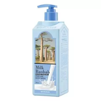Milk Baobab Body Wash White Musk Fragrance, 500ml, 1 unit