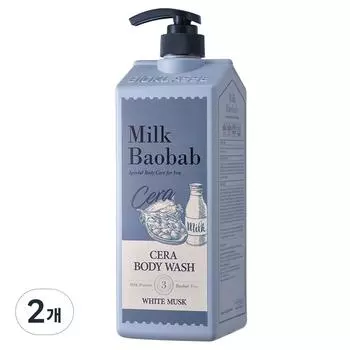 Milk Baobab Cera Body Wash White Musk, 1.2L, 2 units