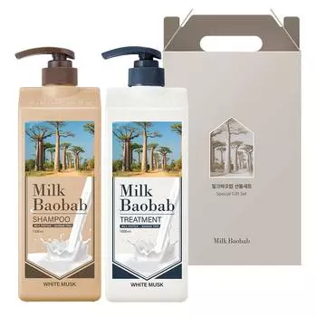 Milk Baobab Hair 2-piece gift set, white musk scent, 1 set