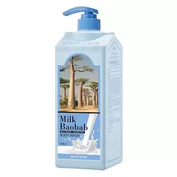 Milk Baobab Large Capacity Body Wash White Musk Fragrance, 1L, 1 unit