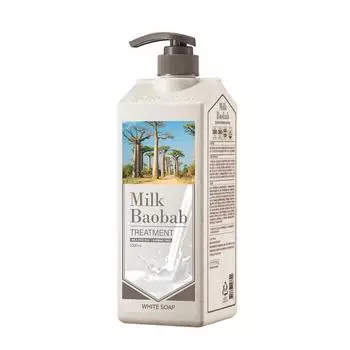 Milk Baobab Large Protein Damage Care Treatment White Flavor, 1000 мл, 1 корейский уход за волосами