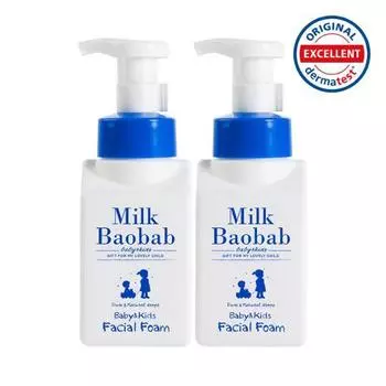 Milk Baobab Пена для лица для малышей и детей, двойная специальная (300мл+300мл), Корея очищение