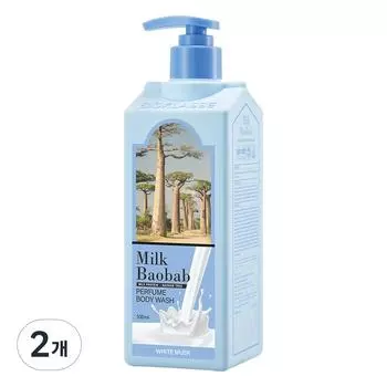 Milk Baobab Perfume Body Wash White Musk, 500ml, 2 units