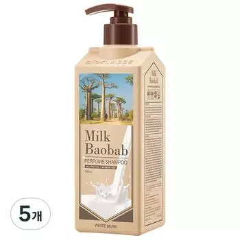 Milk Baobab Perfume Shampoo White Musk Fragrance, 500ml, 5 pcs.