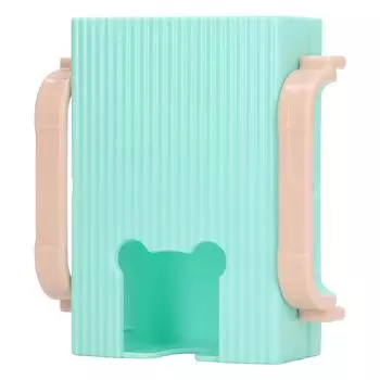 Milk Box Flipping Holder Portable Squeeze Proof Reusable Food Pouch Holder for Children Baby Green зелёный