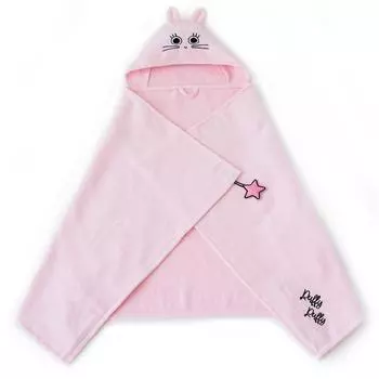 Milk&Moo Chancin Baby Bath Towel, 100% Cotton Baby Hooded Towel, Ultra Soft and Absorbent Baby Towel for Newborns, Infants and Toddlers, XL Size, Pink