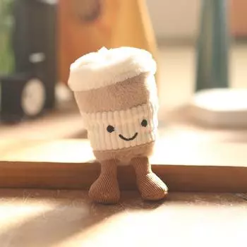 Milk Tea Jellycat Cup Design Plush Keychain Pp Cotton Stuffed Toy Gift Girls For