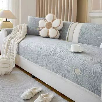 Milk Velvet Sofa Cushion Four Seasons Universal Thickened Anti-slip Stain-resistant Seat cushion New Sofa Cover For Autumn And 70x70cm 1pcs