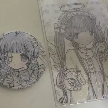 Milky Heart Badge Photo Cards Batch