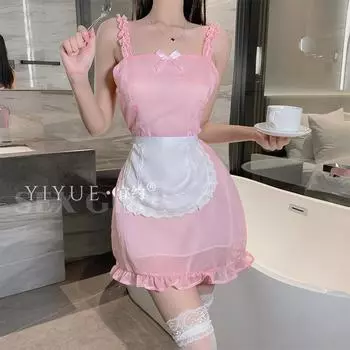 Молочный маленький шеф-повар сексуальное нижнее белье двухмерный косплей униформа соблазнительный костюм one size fits all