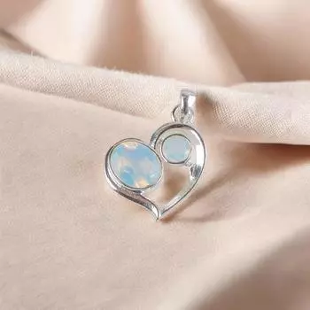 Milky Opal Gemstone 925 Sterling Silver Handmade Jewelry Chain Pendant For Women CP-3-17