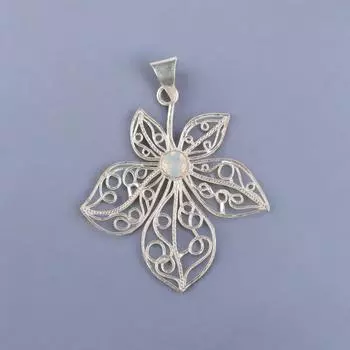 Milky Opal Gemstone 925 Sterling Silver Jewelry Handmade Designer Pendant 2.29 CP-19-18