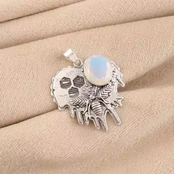 Milky Opal Gemstone 925 Sterling Silver Jewelry Pendant 1.49 For Wedding Gift CP-28-19