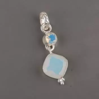 Milky Opal Gemstone 925 Sterling Silver Jewelry Handmade Pendant 1.60 For Gift PP-9-13