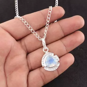 Milky Opal Gemstone 925Sterling Silver Jewelry Handmade Beautiful Pendant 1.15 PP-8-16