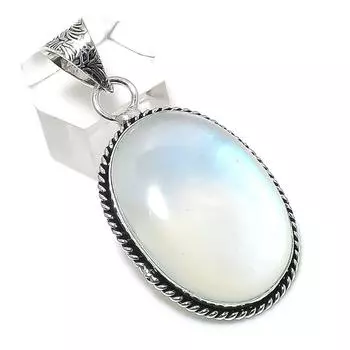 Milky Opal Gemstone Handmade 925 Sterling Silver Jewelry Pendant 2.01 B2n11
