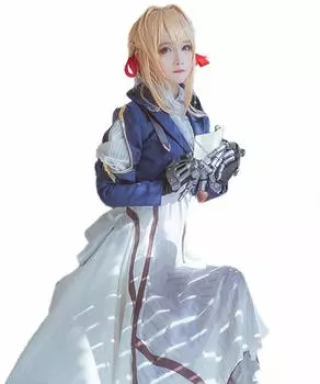 [milky time] Платье для косплея Violet Evergarden с париком