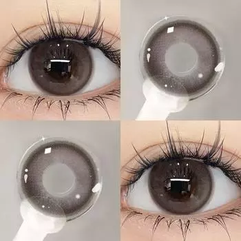 Mill Creek 1 пара цветных контактных линз 14,2 мм, градиентные контактные линзы 0 ~-8,00, контактные линзы для полугодового использования, синие, розовые, коричневые контакты 0 синий