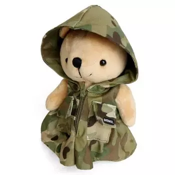 Милли Медведь Плюшевая Игрушка Камуфляж Мультикам Девочка 21см Медведь Кукла Игра на Выживание Медведь Военный Медведь Камуфляж Медведь Вер. Переодевание