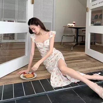 Милое эластичное платье для бюста с узкой талией длиной до щиколотки вечернее платье женская одежда XL белый