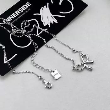 Милое асимметричное ожерелье с бантом, новый стиль