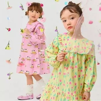 Милое хлопковое платье Lilypuri, 2 цвета Pink/110