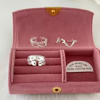 Милое и универсальное кружевное кольцо-бантик в стиле принцессы, женское, легкое, роскошное, высокочувствительное, из стерлингового серебра, кольцо на указательный палец, индивидуальность, мода Opening adjustable