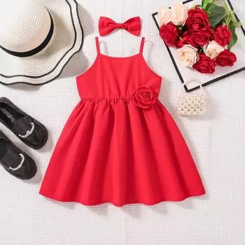 Милое красное платье для девочек, летнее платье, детское модное платье, платье принцессы Супер Феи 90cm красный