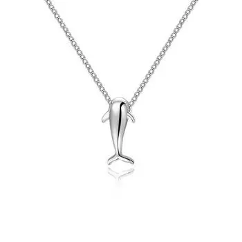 Милое маленькое ожерелье с китиком, цепочка в виде ключицы в виде животного, нишевый дизайн, новогодний тренд