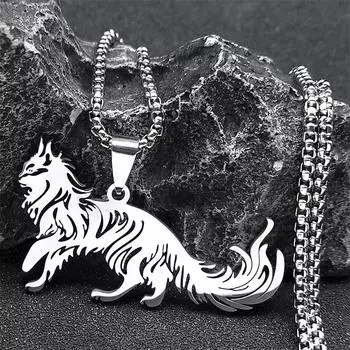 Милое модное женское ожерелье с кошкой и питомцем из нержавеющей стали, кулон с кошкой, ожерелье, ювелирное изделие, ошейник, aceroinokidable mujer N2101S01