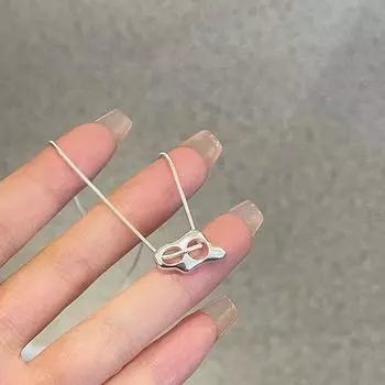 Милое нерегулярное ожерелье в виде свиного носа, цепочка в виде змеиной кости, ожерелье в виде свиного носа для женщин, холодное нишевое чувство