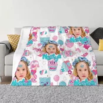Милое одеяло, как Настя, бархатное украшение, многофункциональное теплое одеяло для дома, автомобиля, покрывало 75x100cm 30x40in