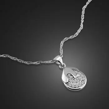 Милое ожерелье из стерлингового серебра 100% 925 пробы для женщин, колье с подвеской в виде яблока и фруктов, элегантное модное ювелирное изделие, подарки 41cm