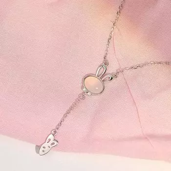 Милое ожерелье с кисточками в виде морковки-кролика, милая мультяшная цепочка на ключицу, цепочка на шею в виде кролика, легкая роскошь