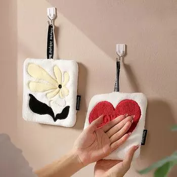 Милое полотенце для рук, быстросохнущее кухонное полотенце, впитывающее влагу, тряпка для уборки кухни с рисунком, утолщенный носовой платок для ванной, товары для дома