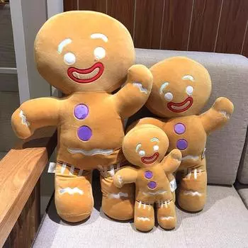 Милое рождественское украшение 2025 года, плюшевая подушка, украшение для дивана Kawaii, подушка для рождественского домашнего декора 2025 года, новогодний подарок, декор стола as show