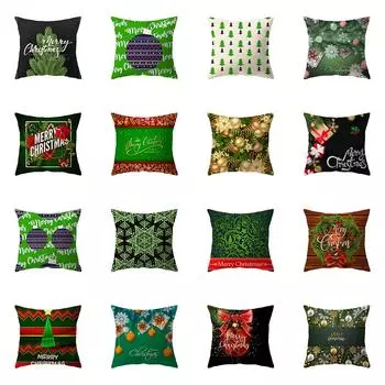 Милое Рождественское украшение с Санта-Клаусом, наволочка с принтом, домашний диван, декоративная подушка для гостиной, наволочка 40X40CM