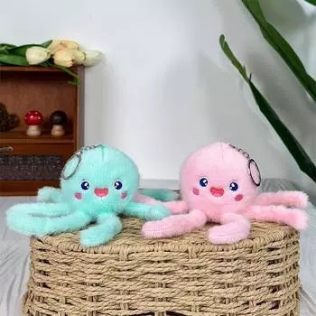 Милое симпатичное морское животное Медуза Подвеска Плюшевая игрушка Кукла Рыба-клоун Брелок Сумка Подвесное украшение color random hair